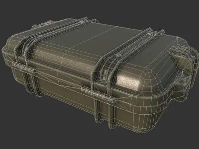 Military Weapons Case Low-poly 3D model