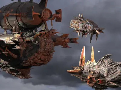 Genma Zeppelin 3 versions 3D model