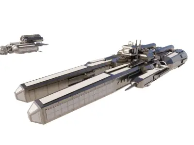 Spaceship-spacecraft-49 3D model