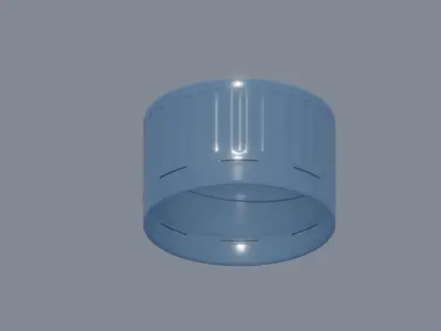 Plastic Bottle Cap 3D model