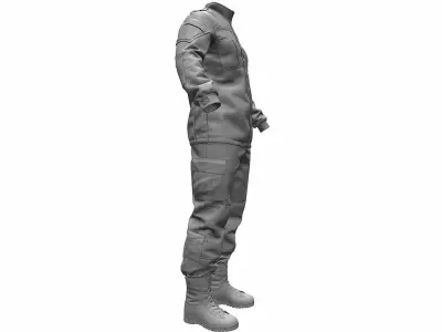  Army Combat Uniform ACU - High Poly 3D model