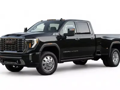 GMC Sierra 3500 HD Denali Ultimate Dually Low-poly 3D model