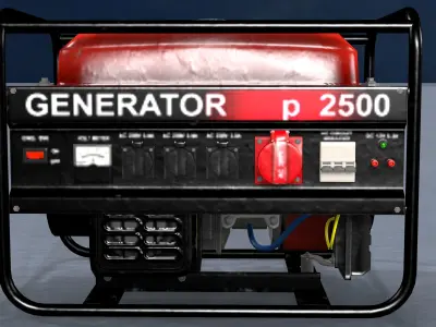 GENERATOR for sims Low-poly 3D model