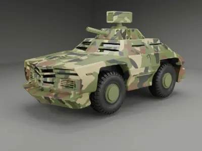 light armored vehicle 3D model