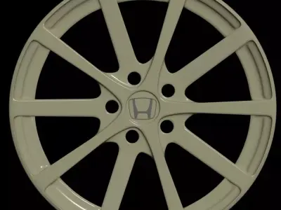Car rim 6 Low-poly 3D model