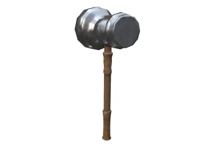 War Hammer Low-poly 3D model purchase