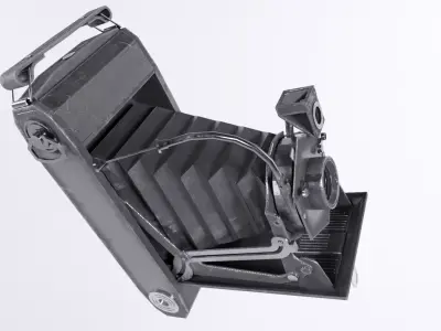 Zeiss Camera Low-poly 3D model