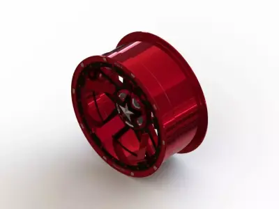 Cast rim XD-XD827 R3 - size 20x9 - Captain Hydra edition 3D model