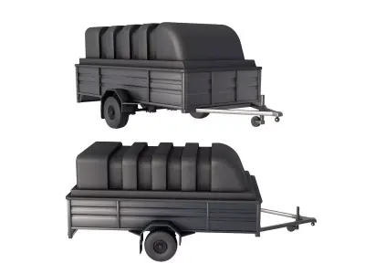 cargo Trailer  3D model purchase