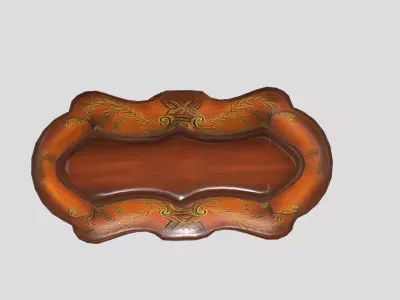 Old gift box  Low-poly 3D model