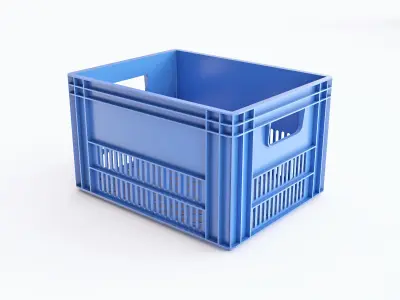 Plastic crate vol 03 3D model