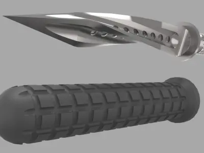 Combat Knife 3D model shop