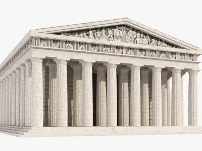 Greek Temple Parthenon 3D model