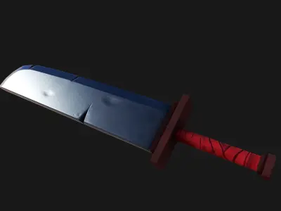 Stylised Sword Free low-poly 3D model