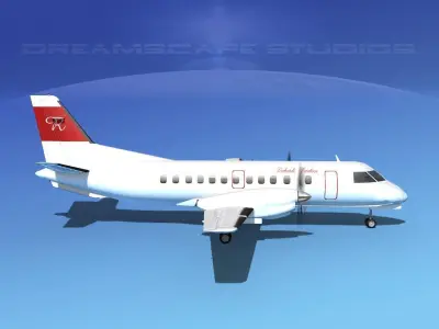 SAAB SF340 Richards Aviation 3D model
