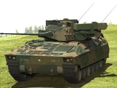 JGSDF Type 89 armored combat vehicle 3D model