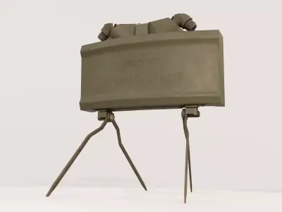 M18A1 Claymore Mine Low-poly 3D model