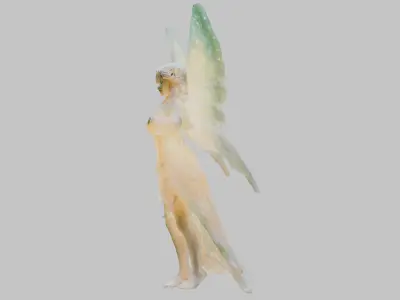 Fantasy Fairy Fir Tree 3D Model Low-poly 3D model