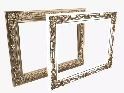 Frames for pictures classical and baroque style 3d model 3D model