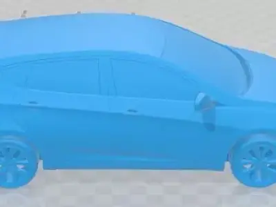 Hyundai Accent 2014 Printable Car 3D print model
