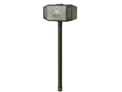 Warhammer thor hammer Low-poly 3D model