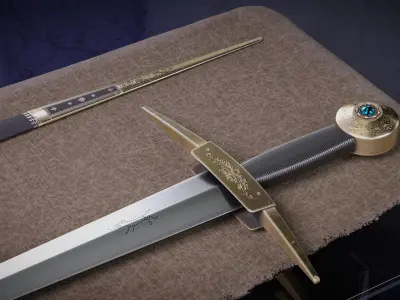 Dovmont Sword Low-poly 3D model