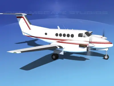 Beechcraft B200 GT King Air V06 3D model
