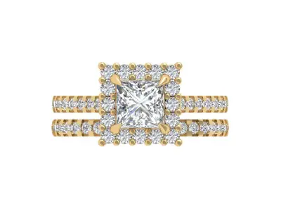 Princess Ring 3D print model 18