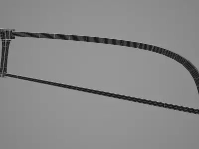 Hacksaw saw Low-poly 3D model