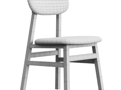 Brick 223 Chair By Gervasoni 3D model