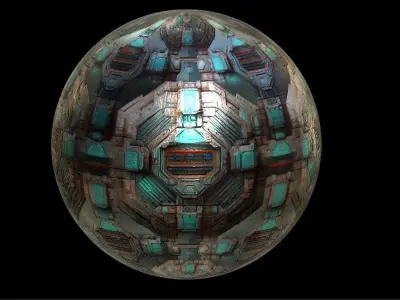 PBR Sci-Fi Seamless Realistic Material SBSAR 4k Texture 033 Texture
