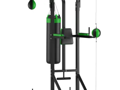 Power Boxing Station Stand Gym Speed Ball Punching Bag 3D model
