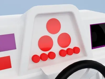 Ship control panel 3D model