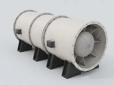 Ventilation Fan Low-poly 3D model buy