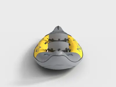 RECREATIONAL KAYAK Low-poly 3D model