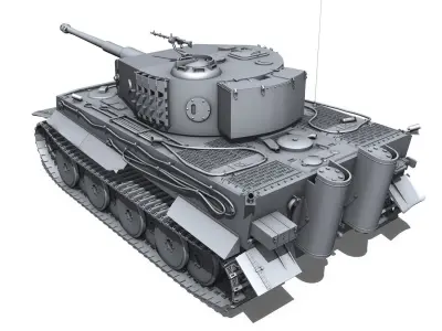 Panzerkampfwagen VI - Tiger - Mid Production 3D model