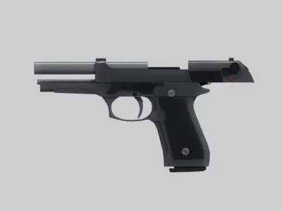 BERETTA pistol 3D model buy
