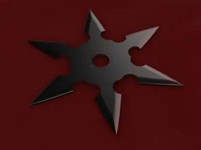 6 Point Shuriken 3D model