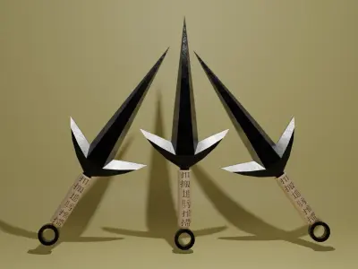Minato Kunai 3D model