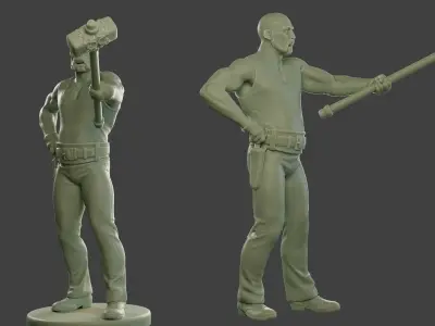 Bill HammerMan BH1 0002 3D print model