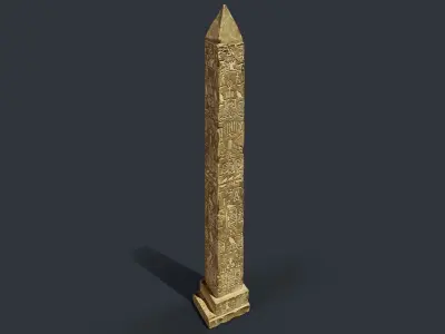 Obelisk Low-poly 3D model buy