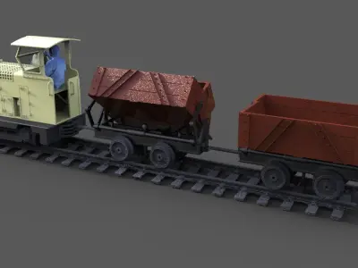 Field railway 3D print model