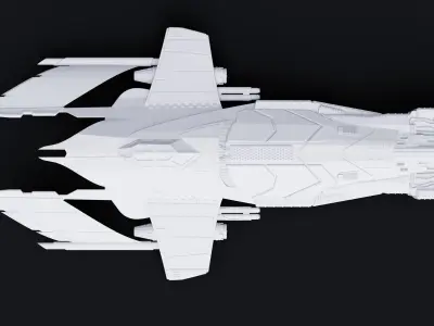 HM-52 Halberd Strategic Bomber - Acolytes of Terror 3D print model