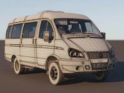 Gazelle 2705 Commuter Taxi 3D model