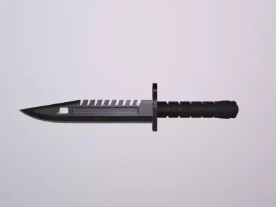Tactical knife Low-poly 3D model get
