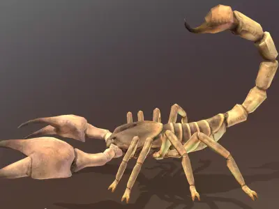 Desert Scorpion Sand Predator Multi Action 3D model