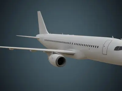 Airliner 1C Low-poly 3D model