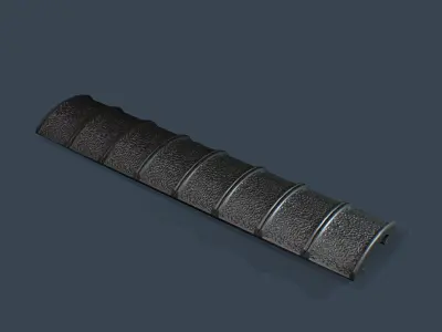 Rail Panel Low-poly 3D model
