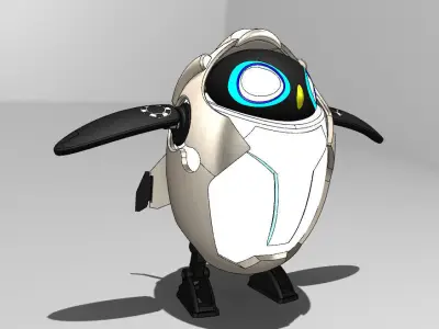 Pingu penguin Free 3D model