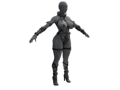 Gladiator Suit Asset Lowpoly Low-poly 3D model